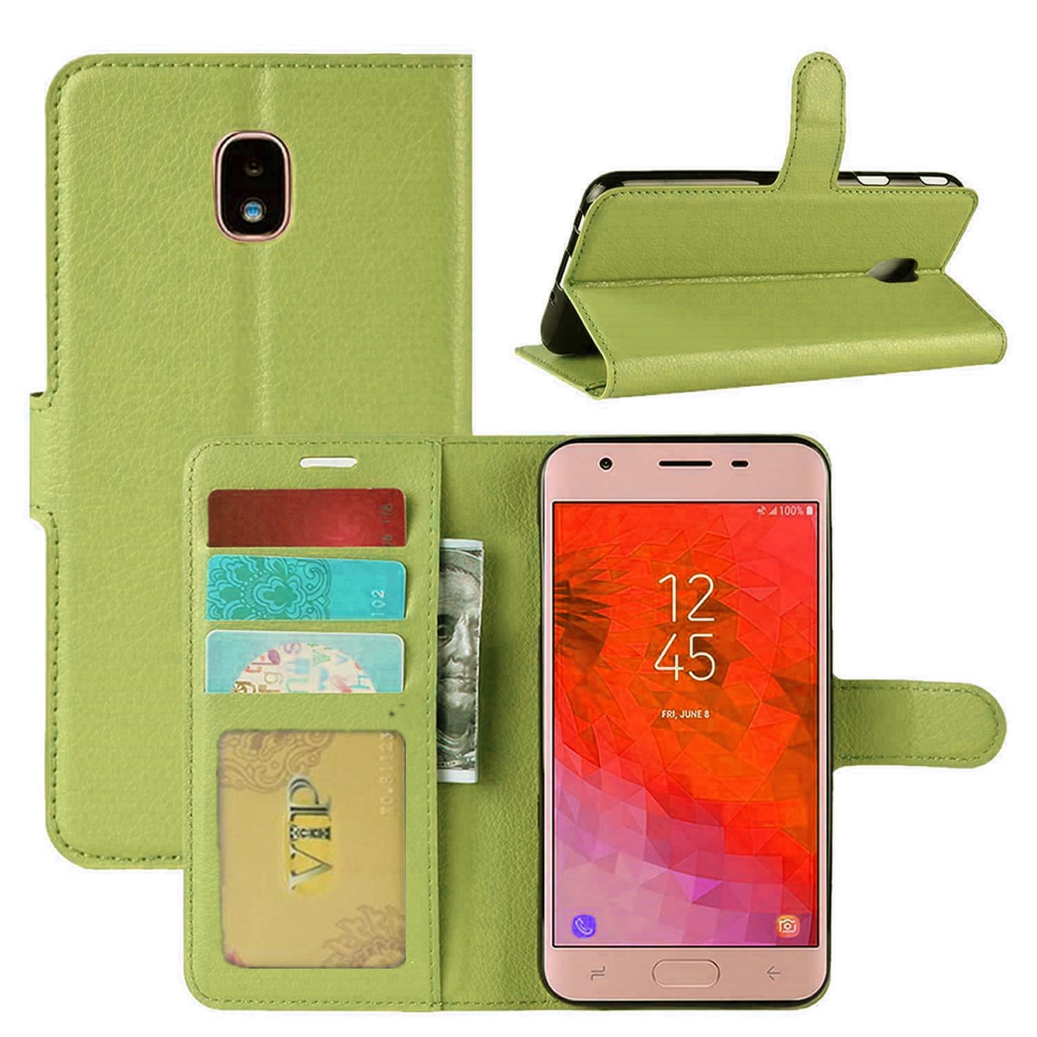Leather Folio Wallet Case for Samsung Galaxy J3 2018 Leather Folio Wallet Case for Samsung Galaxy J3 2018